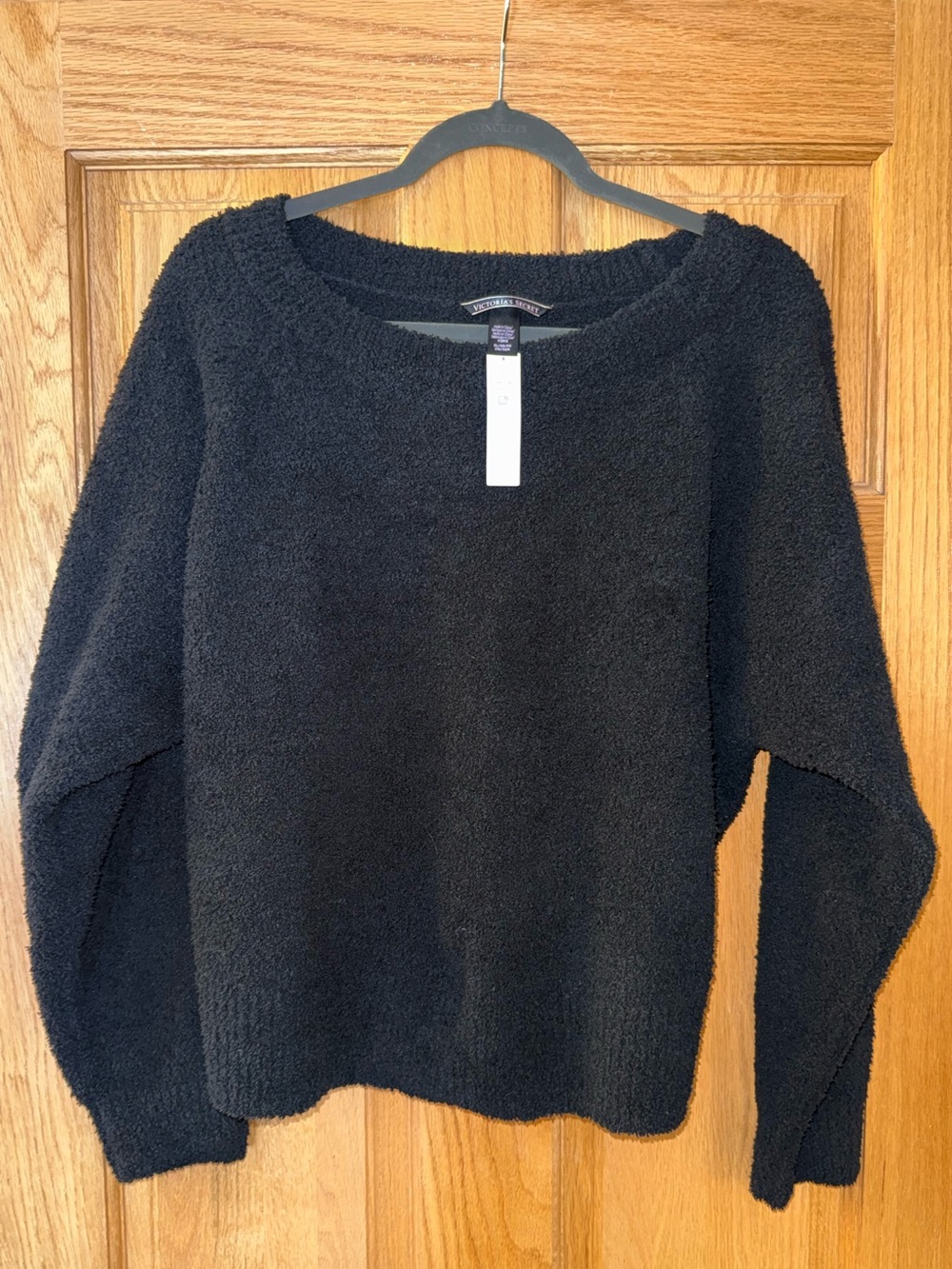 Victoria Secret Cozy Black Women's Soft Knit Pullover